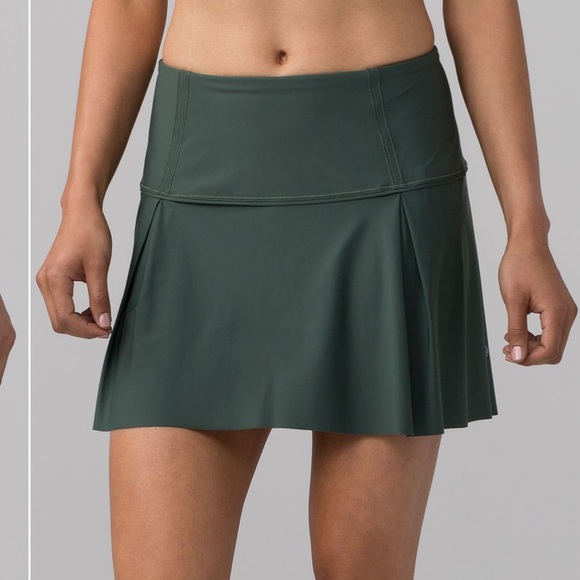 Lululemon Skort Lost in Pace Skirt Dark Forest Green - Picture 5 of 9